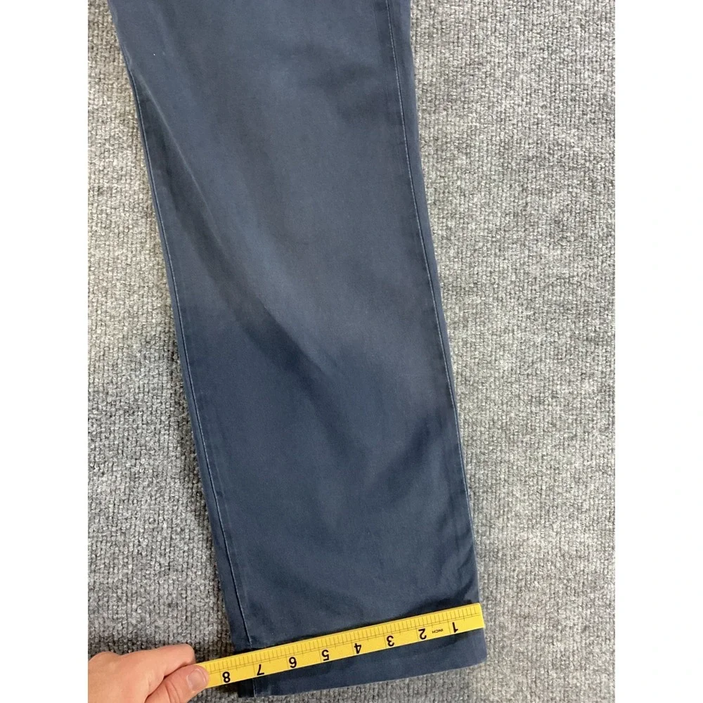 Polo Ralph Lauren Pants Mens 34x34 Stretch Straight Fit Blue Chino Casual Preppy